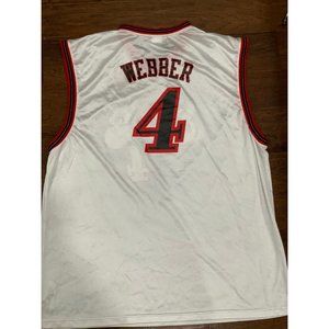 Vtg 76ers Webber Jersey 2XL